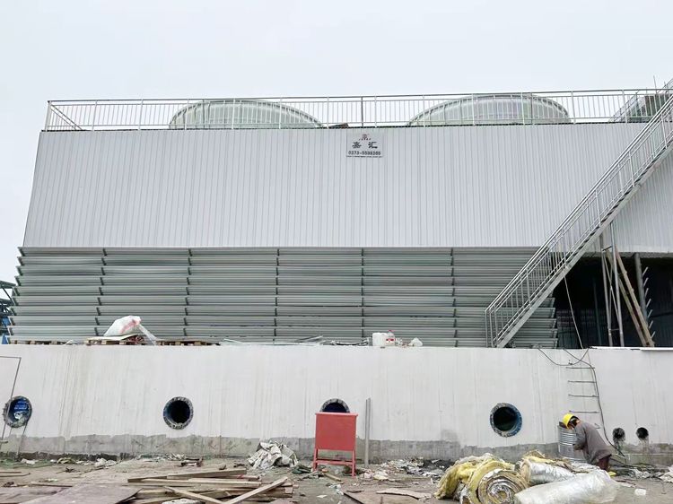 GFNL-1700×2臺(tái)工業(yè)型高溫型冷卻塔竣工